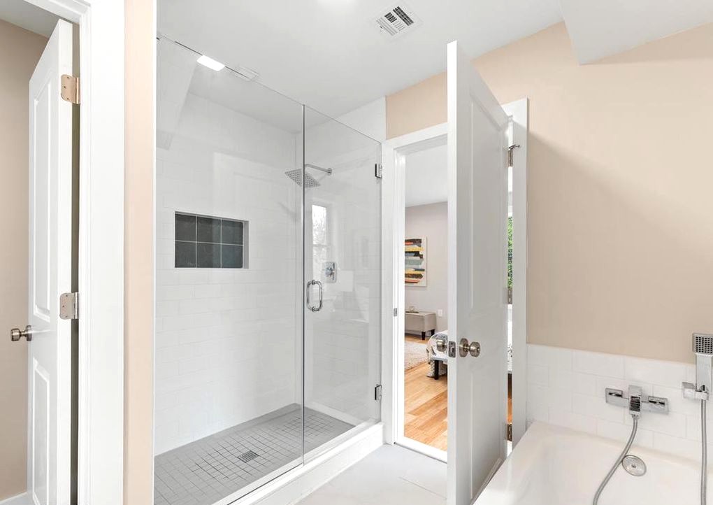 Mount Rainier Bathroom Window View