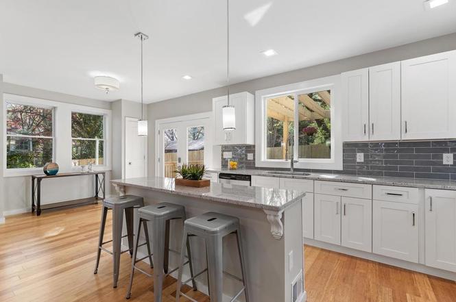 Mount Rainier kitchen remodel right view by Surdus Remodeling