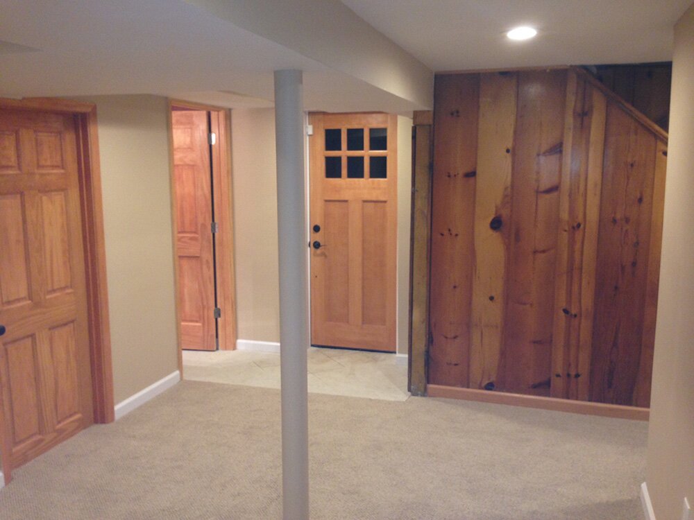 Surdus Basement Remodeling Entry and Storage